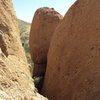 Looking south, into The Canyon and at The Egg at Texas Canyon.