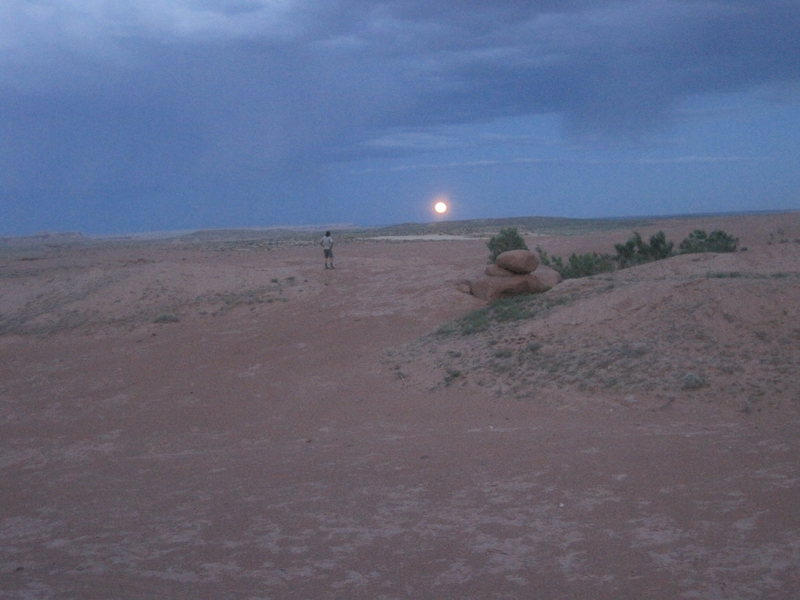 Shingo and the rising moon