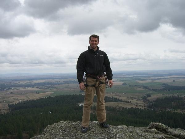 At the top of Big Rock looking out over the Palouse.