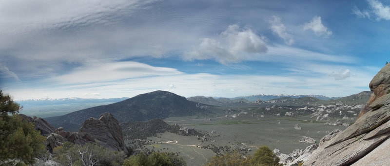 Panorama from 1/2 way up Steinfell's Dome.