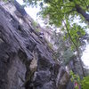 Good climbing on a cool summer evening.