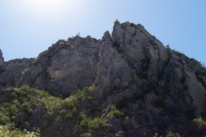 Hidden, unclimbed wall, El Potrero Chico.