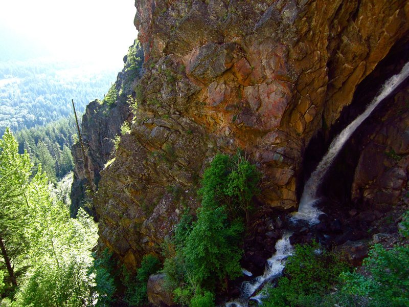 The waterfall at the Fire Wall