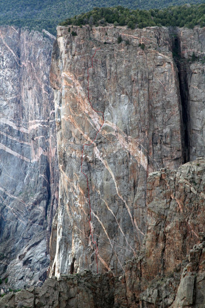 This topo starts at pitch 4.  The bottom pitches are obscured by the formation in the foreground.