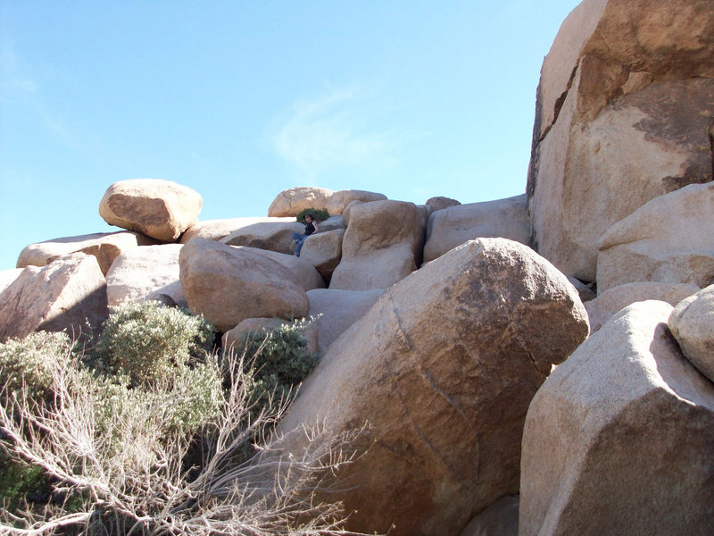 The back route up to Short Wall, Joshua Tree