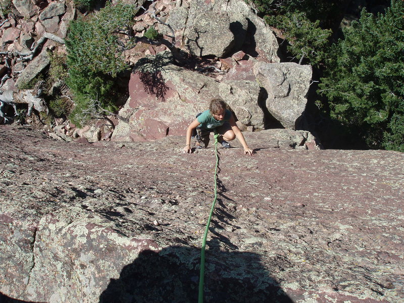 Looking down the start of the West Ridge....