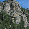 One of the many Big Thompson crags.<br>
Photo by Blitzo.