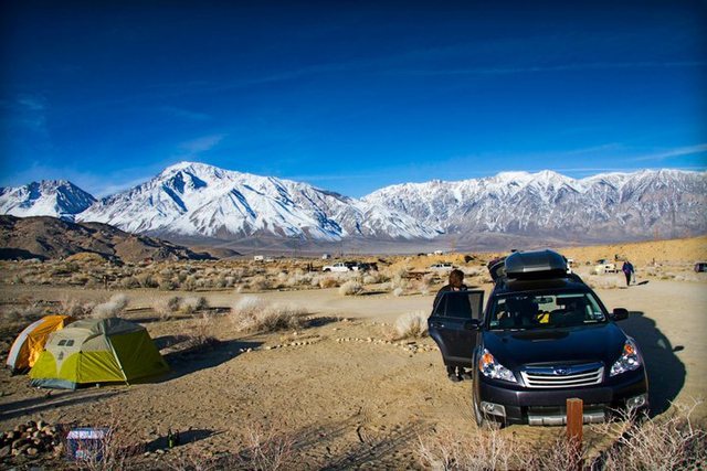 Camping out at The Pit. Can't say I've been to many campgrounds with better scenery than this one.