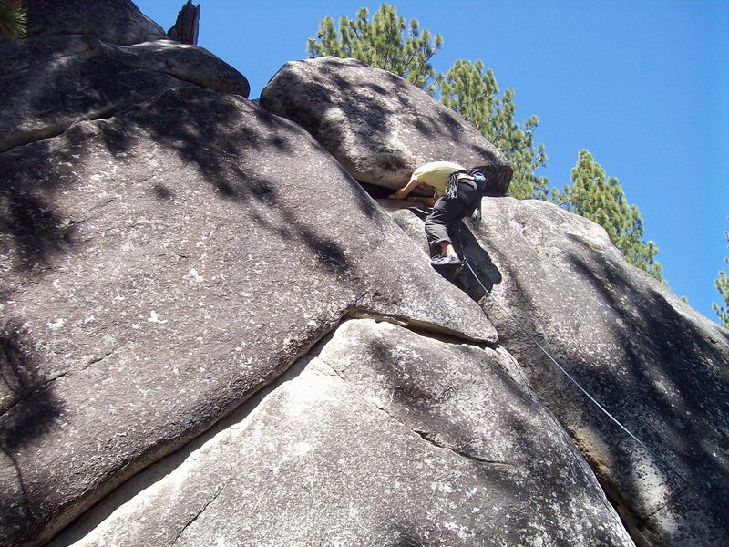 Awkward climbing.