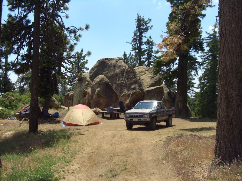 Enlightment Ridge campsite, Enlightenment Ridge, Pine Mountain.