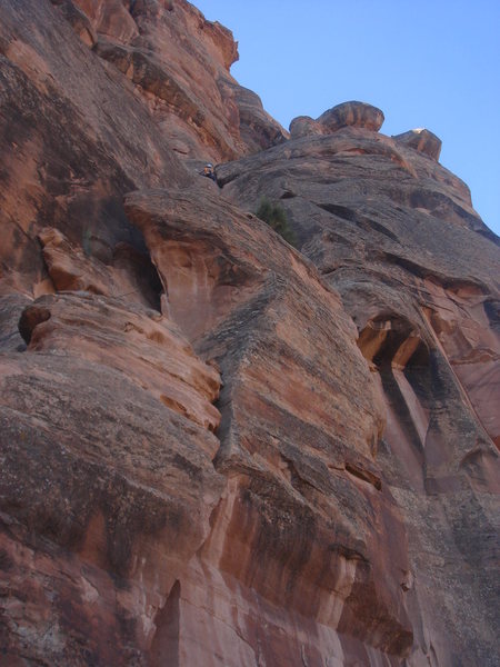 Lee Rittenmeyer atop pitch 1.