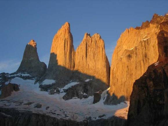 Torres Del Paine in Patagonia.  My wife and I hiked up in the early morning to snag this shot.