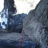 Looking down the 1st 5.9 gendarme pitch