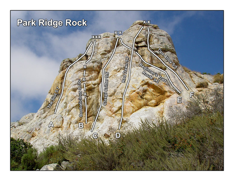 Updated Topo for Park Ridge Rock.