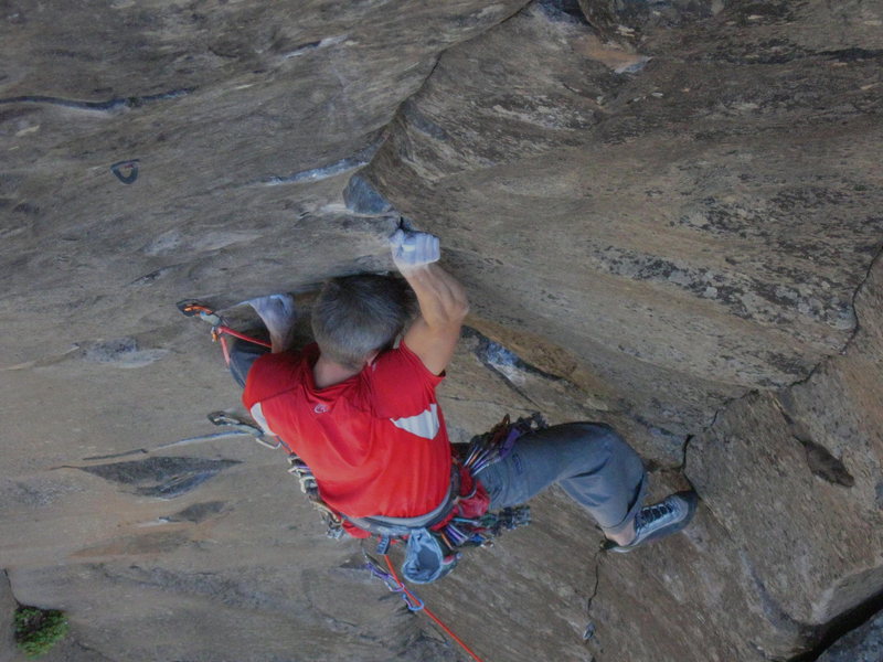 This section marks the start of the harder climbing.