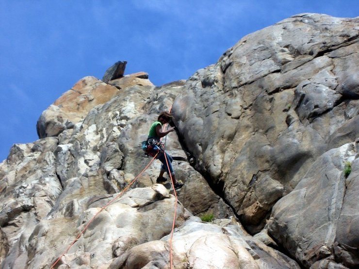 Rappelling off beautiful. My very 1st trad lead route. On this day was my second time leading it.