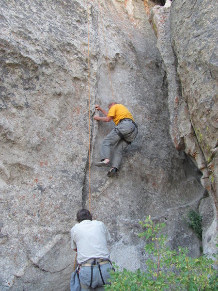 Brokedownclimber starting "Snakes and Ladders."