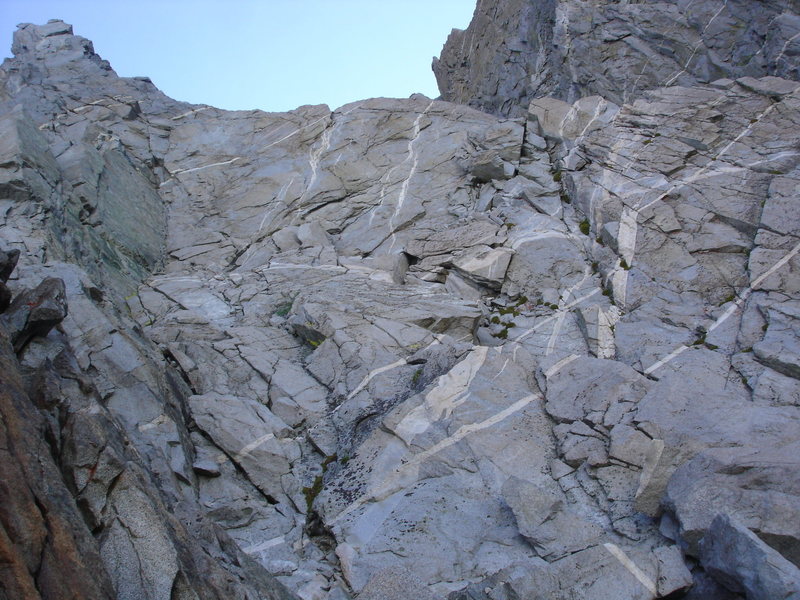 Start of McKenzie's Arete looking up to first tower