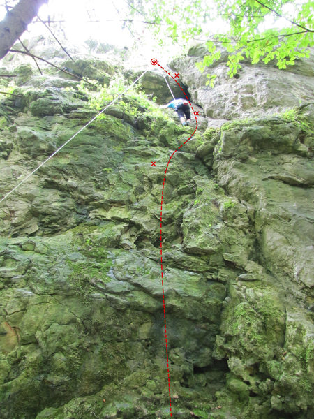 Iza climbing Spreizhansel