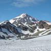 Approximate line of ascent. Photo taken after crossing ridge line, North of Foam Creek Trail.