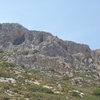 Three Caves from the trail.