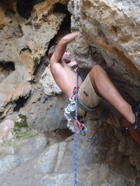 Pulling the roof at the start.