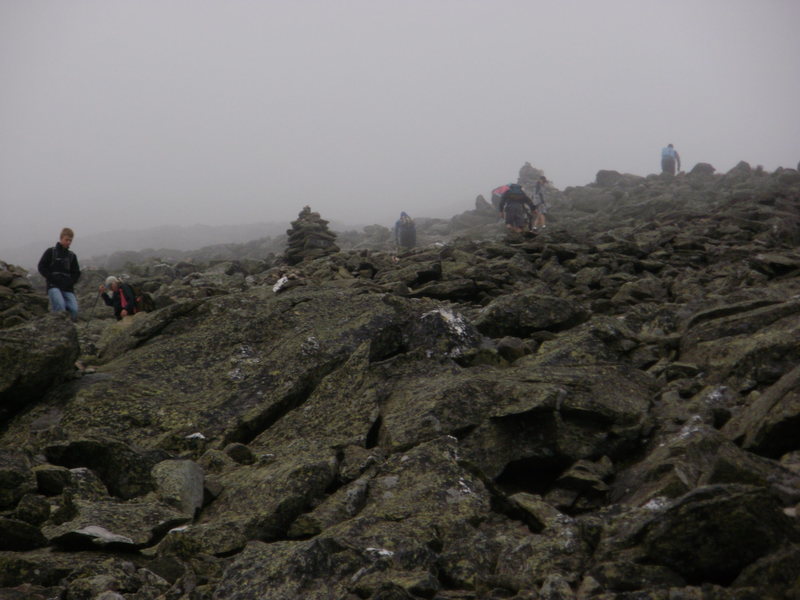 Hiking Mt Washington (The rock pile) August 2011