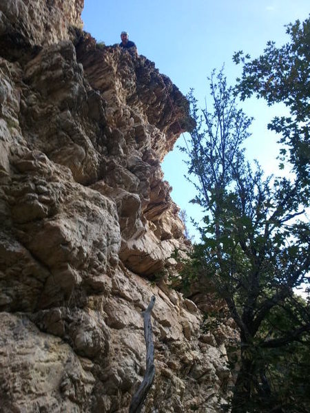 A view of Boiler Maker. Matt F is at the top with the chains just below him.