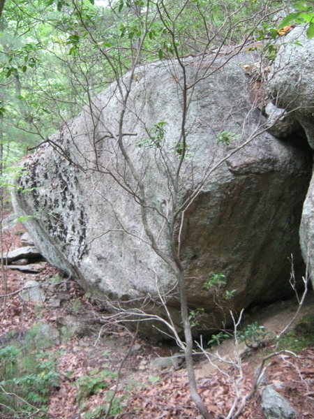 keep heading left of main boulder to reach this area of other boulders. 