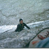 Jim Ghiselli following the second pitch of the Messner, photo James Crump, 1984