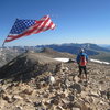 Summit of Mt Sherman 14036'Aug 7th 2011   No.... the flag was there.