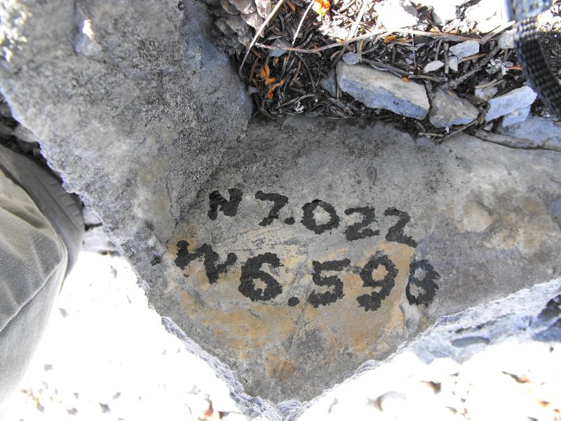 Found these cryptic markings on the top of Sector Six boulder.  I believe this is proof the First Nations people had GPS technology!