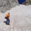 Gannett's SE Couloir leads right to the summit ridge