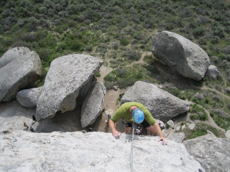 Rock climbing in City Of Rocks Idaho