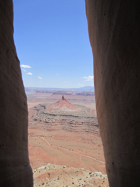 Looking out of the chimney