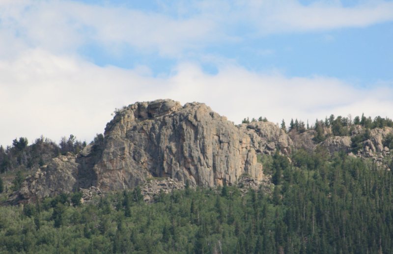 Zappa's Tooth, as viewed from CO Hwy 7 near Allenspark.