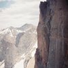 Looking east along the NE face of Pigeon from the saddle, July 2008.