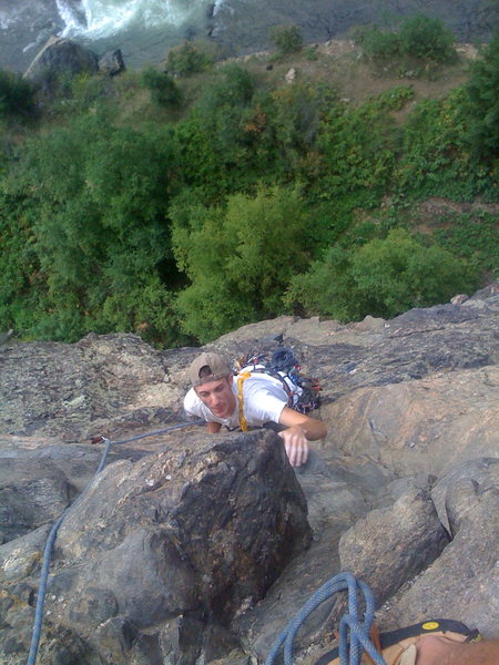 Bro on Mission Wall CLear Creek