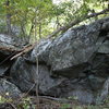   just below small 40 foot tall crag....all below rock scramble stuff. 