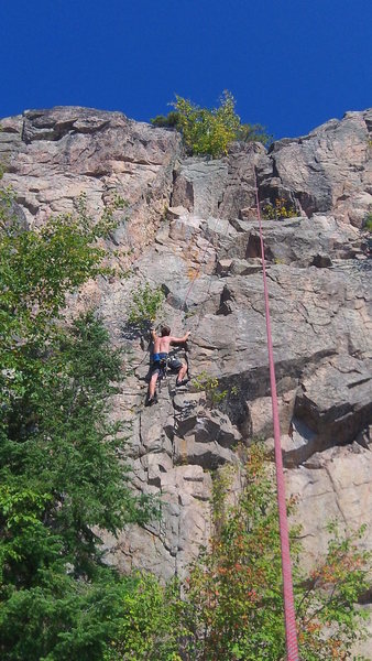 Carl Garrison at the split point of 'Snake Hole' and 'You Crack Me Up'