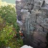 Upper arete on MTS.  Photo Rob de la Riva.