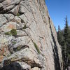 bouldering wall south of lost lake, rmnp.