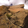 sweet unknown crack located above Bill Williams Spire/Finger Rock