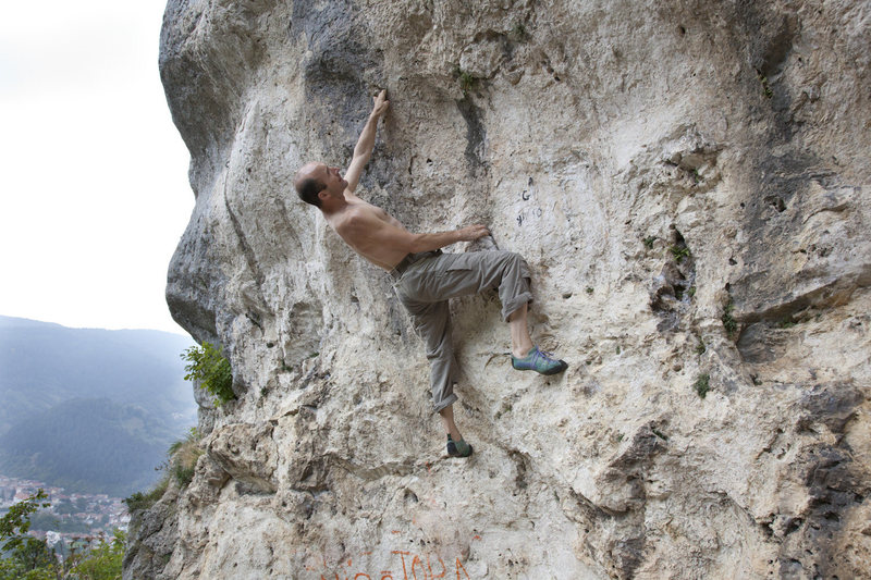 Romania- Brasov- the training rock above the city.