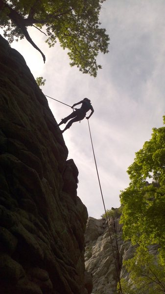 Rappelling down Nupital Vow