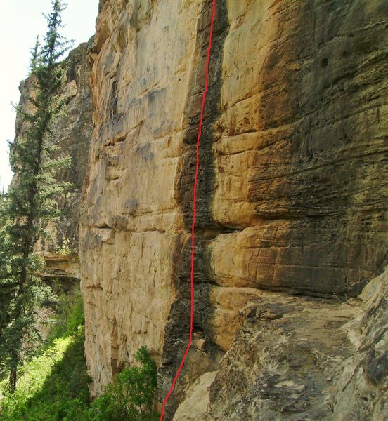 Winning Streak (5.11c.  Also see the beta photo for "Refuse To Suffer."