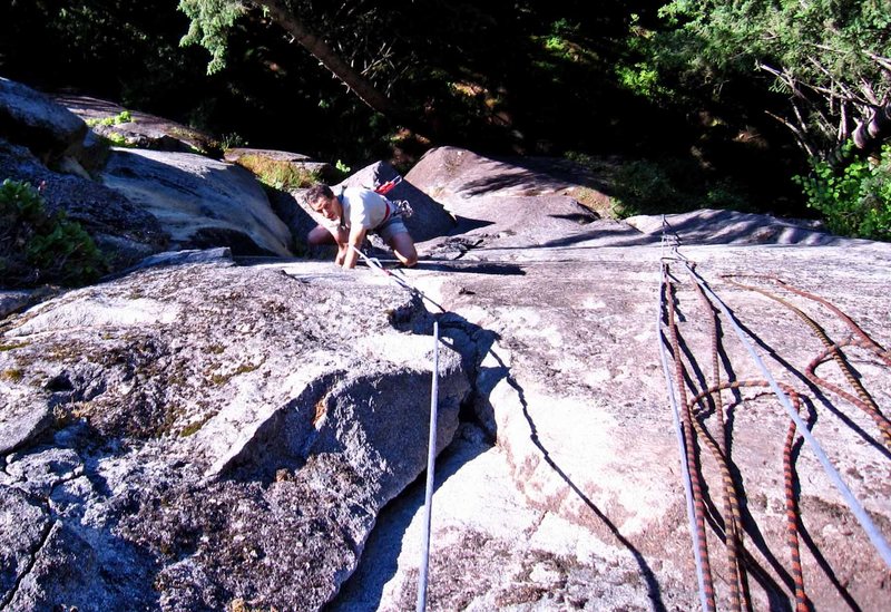 At the crux of pitch 2.