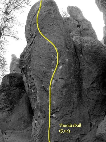 Thunderball (5.11c), Clark Canyon <br>
