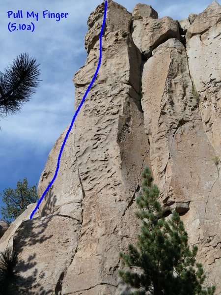 Pull My Finger (5.10a), Clark Canyon