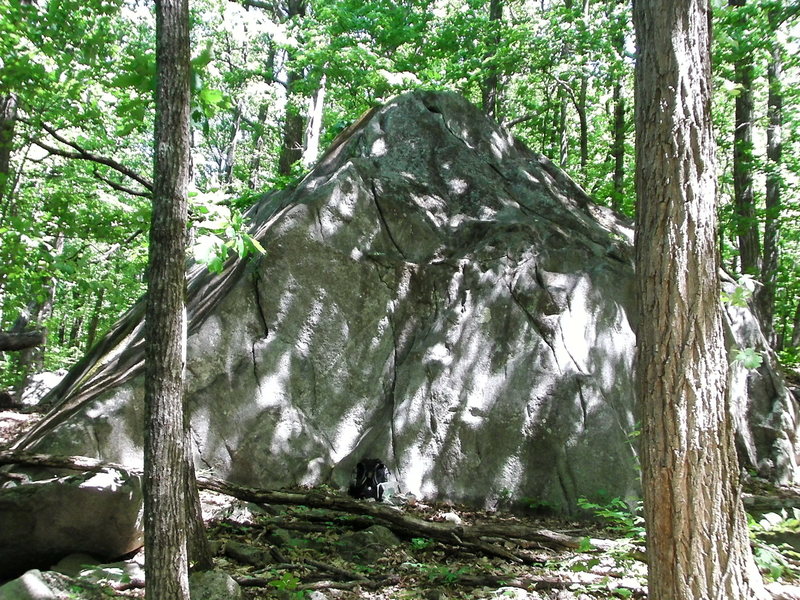 Left side of pyramid